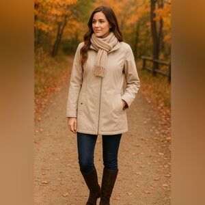 TOMMY HILFIGER SPORTY Womre’s Zip Front SOFT SHELL RAINCOAT Jacket XL